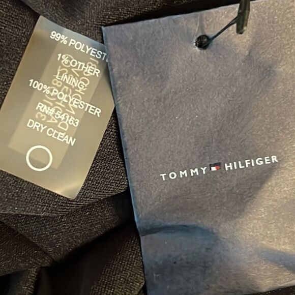 NWT Tommy Hilfiger Red & Black Ruffle Front Dress - Size 2 - Picture 16 of 16